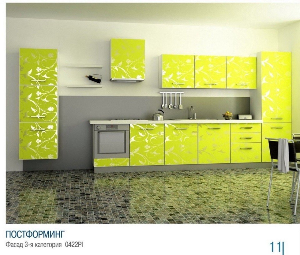 Кухня Монтанья с рисунком в Боровлянах. Цена и фото